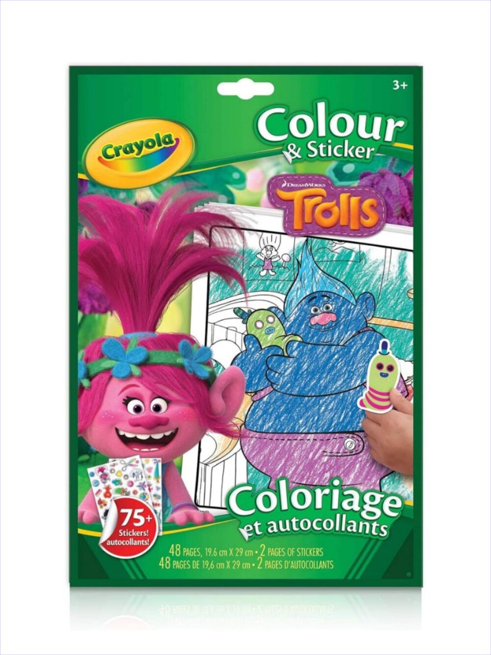 Crayola Colour & Sticker DreamWorksTrolls Activity Book New Add-On Item